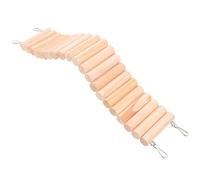 TOPBATHY Wooden Hamster Climbing Ladder for Small Pets, Beige Natural Wood Material, No Odour, Designed to Health and Provide Fun While Training Your Pet