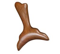 TOPBATHY Wooden Mermaid Tail Facial Massager Gua Sha Tool for Neck and Face Massage Ergonomic Smooth Muscle Scraper for Skin Care Portable Lightweight Handheld Spa Beauty Tool