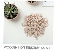 TOPBATHY Wooden Music Note Cutouts Unfinished Wood Craft Decorations for DIY Creative Graffiti Party Supplies Safe Natural Material for Interactive Group Activities