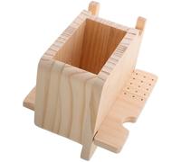 TOPBATHY Wooden Nail Drill Bit Holder Manicure Tool Box Nail Polishing Head Storage Rack Multifunctional Desktop Organizer