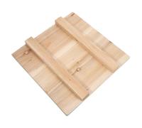 TOPBATHY Wooden Tofu Press Board Smooth Finish Manual Tofu Maker Mold Cover for Homemade Cheese and Soybean Curd Kitchen Tool with Ergonomic Handles