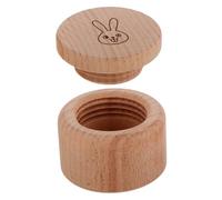 TOPBATHY Wooden Tooth Fairy Box Beige Wood Material for Baby Teeth and Rings Storage Multifunctional Secure Storage Box with Cute Design Keepsake Collection for Birthday Gifts