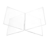 TOPBATHYClear Acrylic Book Stands,Cross Frame Acrylic Book Holder Display, Open Bookstand for Display and Reading, Suitable for Art, Bible, Cookbook, Easel, Magazine, Recipe, Textbooks