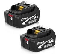 TOPBATT 2X 10.0Ah/10000mAh compatible for Makita 18V Battery BL1850B BL1840 BL1830 BL1850B BL1860B battery with LED indicators