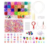 TOPBELIEF 2500+ Loom Bands Kit, 500+ Bracelet Making Kit, Children DIY Beads, Friendship Bracelet Making Kit, Loom Bands Sets for Girls, Carft Making Kits for Children Adult