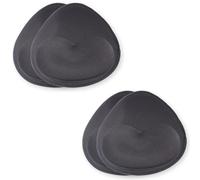 TopBine Bra Pads Inserts Women's Sports Cups Inserts Bra Replacement Inserts Bra Padding for Bikini Swimsuit, 2 Black, D/E