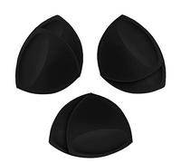 TopBine Bra Pads Inserts Women's Sports Cups Removable Bra Replacement Insert for Bikini Swimsuit, C/D Black, C/D