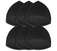 TopBine Bra Pads Inserts Women's Sports Cups Removable Bra Replacement Insert for Bikini Swimsuit, D/E 3black, D/E