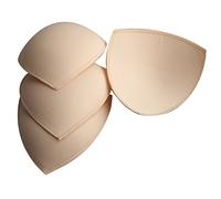 TopBine Removable Bra Pads Inserts Women's Comfy Sports Cups Bra Insert for Bikini Top Swimsuit (2 Beige, B/C)