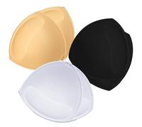 TopBine Removable Bra Pads Inserts Women's Comfy Sports Cups Bra Insert for BIkini Top Swimsuit (3 beige M, B/C)