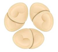 TopBine Removable Bra Pads Inserts Women's Comfy Sports Cups Bra Insert for Bikini Top Swimsuit (3 Beige Heart M, A/B)