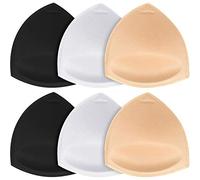 TopBine Removable Bra Pads Inserts Women's Comfy Sports Cups Bra Insert for BIkini Top Swimsuit, A/B 3 Color, C/D