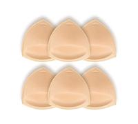 TopBine Removable Bra Pads Inserts Women's Comfy Sports Cups Bra Insert for Bikini Top Swimsuit (A/B Beige, 80B)