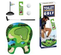 TopBine Toilet Golf Game Practice Mini Golf in Any Bathroom,Funny Toilet Golf Set Golf Toilet Mat Bathroom Game for Men Boyfriend Brother with Valentine's Day, Christmas