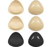 Topbine women adhesive backless bra padding silicone chicken cutlets bra push up pads (colorful)