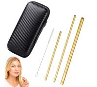 TOPBOMED Singing Straws Vocal Straw for Singers(Golden)
