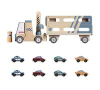 Topbright Wooden Roll & Race Car Transporter Activity Playset