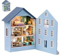 TOPBSFARNY 3D European Style Cottage Open-Sided Design Handmade Multi-Layers That Can Be Opened and Closed for Teens and Adults to Build-Creativity Gift (Murray Estate)