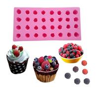 TOPBSFARNY Candle Mold Chocolate Mold DIY Aromatherapy Mould for Handmade Plaster Craft Soap Making Home Decorating Ornaments (Raspberry Shape)