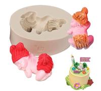 TOPBSFARNY Cute 3D Sleeping Baby Cake Silicone Mold Sugar Molds Chocolate Mould Fondant Candy Making Mold for Baby Shower Birthday Party Cake Decoration
