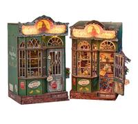 TOPBSFARNY DIY Miniature Magic Shop Book Nook Kit, 3D Wooden Puzzle Building Set, Bookshelf Decor for Teens and Adults (SL35)