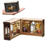 TOPBSFARNY DIY Miniature Wooden Dollhouse Kit, 3D Furniture and Room Model Can Opens Doors, Halloween Decorations, Gifts for Family and Friends
