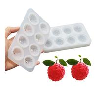 TOPBSFARNY Silicone Lychee Shape Cake Mold 8 Holes Fruit Pudding Ice Tray Molds Jelly Pastry Ice Cream Mould Mousse Cake Baking Molds