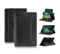 TOPCASE 360° Rotation Case Compatible with Samsung Galaxy Tab S9 Plus/S9 FE Plus /S8 Plus /S7 FE 5G / S7 Plus 12.4inch Protective Cover with Hand Strap and Automatic Wake/Sleep,Black
