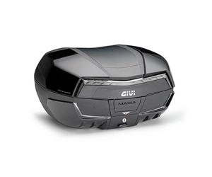 Topcase Motorcycle Maxia 5 Monokey Mens 58 L Black Reflectors Tech Smokey GIVI