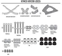 Topcase support attachment for Kymco KRV 200 2023 GIVI SR6123