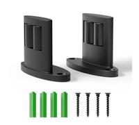 TOPCCJHHD Sliding Barn Door Floor Guide 2 Pack Bottom Double-Sided Small Rollers Guides Aluminum Alloy Floor Mounted