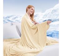 Topcee Cooling Blanket, Summer Cooling Blankets for Hot Sleepers, Arc-Chill Q-Max>0.5 Cool Fiber, Oeko-TEX 100% Certified, Soft, Breathable, Double-Side Bed Throw,Keep Cool for Adults Kids 90"x90"