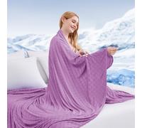 Topcee Cooling Blanket, Summer Cooling Blankets for Hot Sleepers, Arc-Chill Q-Max>0.5 Cool Fiber, Oeko-TEX 100% Certified, Soft, Breathable, Double-Side Bed Throw,Keep Cool for Adults Kids 90"x108"