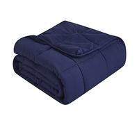 Topcee Weighted Blanket (15lbs 48"x72" Twin Size) Cooling Breathable Heavy Blanket Microfiber Material with Glass Beads Big Blanket for Adult All-Season Summer Fall Winter Soft Thick Comfort Blanket