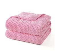 Topcee Weighted Blanket King Size (20lbs 80"x87"), Minky Dots Heavy Blanket for Woman, Man Sleeping, Soft, Cozy and Cooling Weighted Throw Blankets, Machine Washable, Pink