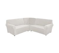 TOPCHANCES Corner Sofa Cover 5-Seater / 7 Seater L Shape Set of 3 - High Stretch Soft Velvet Corner Sectional Sofa Cover Couch Covers for L Shape Corner Sofa Furniture Protector for Living Room