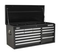Sealey Topchest 14 Drawer Ball-bearing Slides Heavy-duty - Black