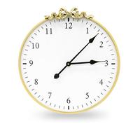 TopCity Large Gold Wall Clocks for Living Room, 50CM Metal Round Decorative Wall Clock Vintage Retro Clock for Bedroom Kitchen Office Decor
