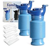 Topcloud Portable Urinal 750ML, Shrinkable Leak-Proof Unisex Emergency Urinal, Reusable Travel Urinal for Adults Elderly & All Family Users, Car Camping Traffic Jams Hiking Bedside Care