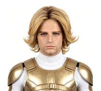 Topcosplay Men's Short Ash Blonde Wig Male Hair Halloween Costume Party Wigs (Blonde)