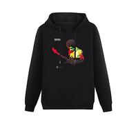 TOPCREATING Jimi Hendrix Band Gypsys Hoodies Long Sleeve Pullover Loose Hoody Mens Sweatershirt Size XL Black