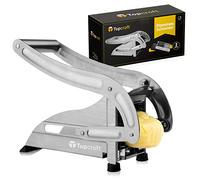 Topcroft Stainless Steel Chip Cutter, 2 Cutting Sizes for Individual Chip Thickness, Non-Slip Rubber Base, Vegetable Cutter for Easy and Healthy Chip Enjoyment, Chip Press, Frit Cutter
