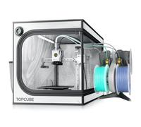 TOPCUBE 3D Printer Enclosure for Bambu Lab A1 Mini, Large Transparent Window Enclosure with LED Light, Fireproof Dustproof Noise Reduction Constant Temperature 3D Printer Cover, 460x460x550CM