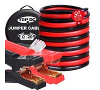 TOPDC Jumper Cables Heavy Duty 0 Gauge 20 Feet 1000Amp Booster Cables for Car Battery, Heavy Duty 2/0 Gauge Cables for Diesel Trucks, Protable Jumper Cables Kit with Case, Gloves