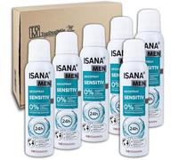 TopDealMile - Storage Pack for Deodorant Isana Men Deodorant Spray Sensitive 6 x 150 ml