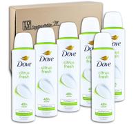 TopDealMile Storage Pack for Dove Deodorant Spray Citrus Fresh Deodorant Deodorant Spray 6 x 150 ml