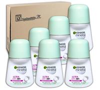 TopDealMile Storage Pack for Garnier Mineral Deodorant Roll On Ultra Dry - 48h Deodorant Roller 6 x 50 ml