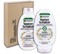 TopDealMile Storage Pack for Garnier True Treasures Shampoo + Conditioner Set Gentle Oat Milk Sensitive Hair & Sensitive Scalp 250 + 200 ml