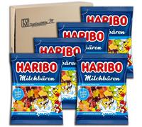 TopDealMile Storage Pack for Haribo Milk Bears 5 x 160 g Fruit Gum Bears with Fruit Juice and Skim Milk, 6 Assorted Designs