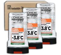 TopDealMile Storage Pack for L'ORÉAL Men Expert Shower Gel & Shampoo Hydra Energy Extreme Sport -3.8°C 3 x 250 ml